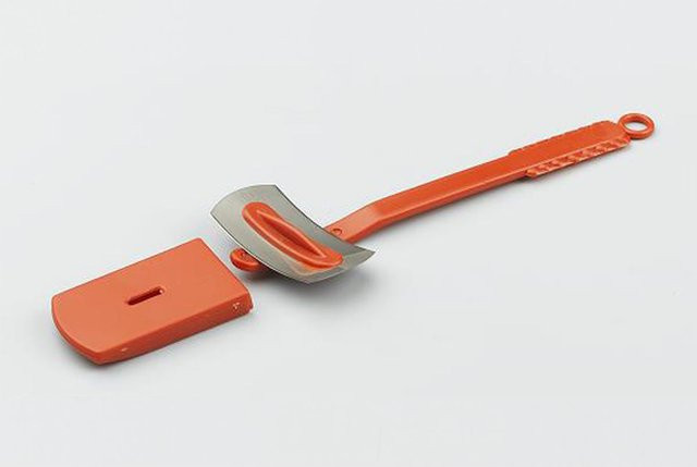Scaritech Grignette Baguettemesser in Rot und Orange aus Edelstahl und Kunststoff, 10er Pack - Bild 1