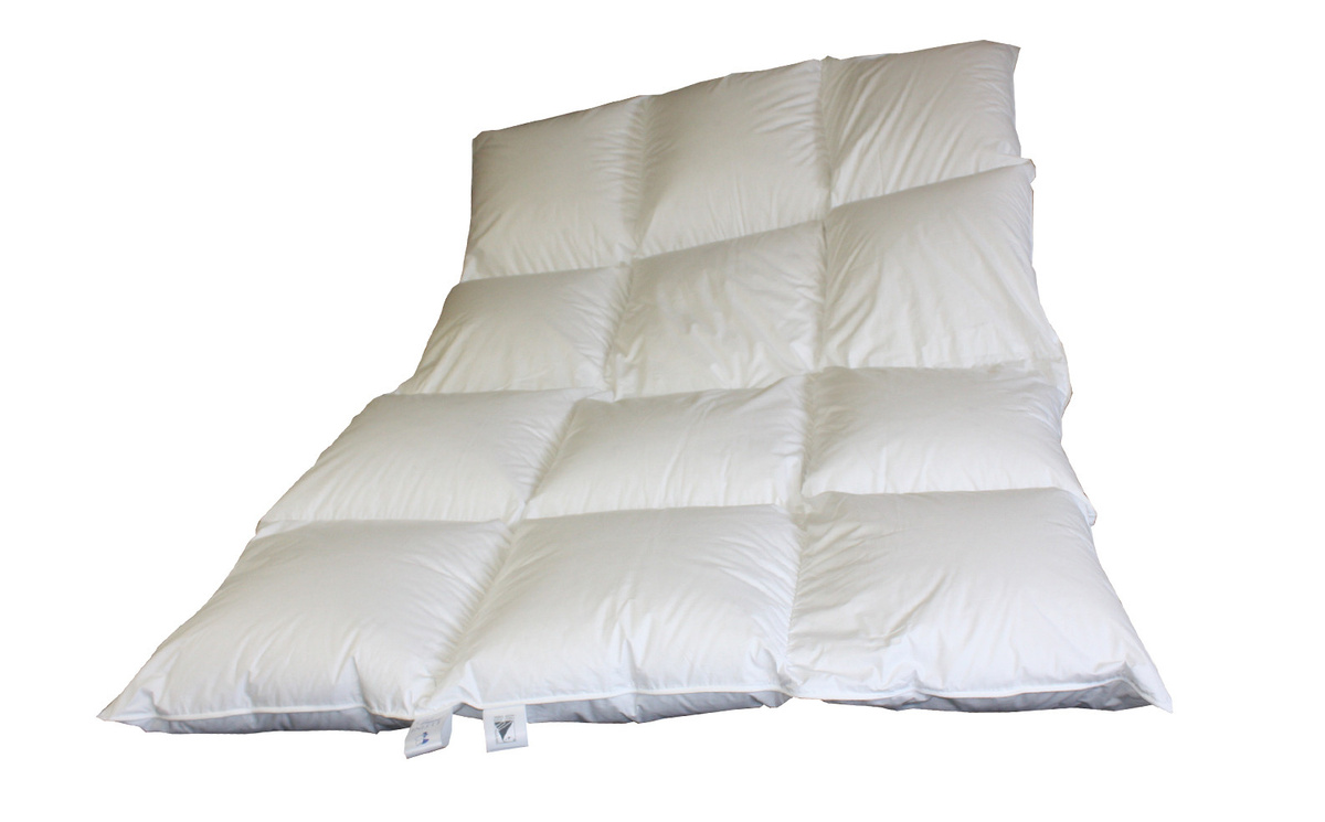 Betten Hofmann Luxus Daunendecke aus 100% Landdaunen, Weiß, B/T: 155 x 220 cm, 8 cm Hochsteg - Bild 1