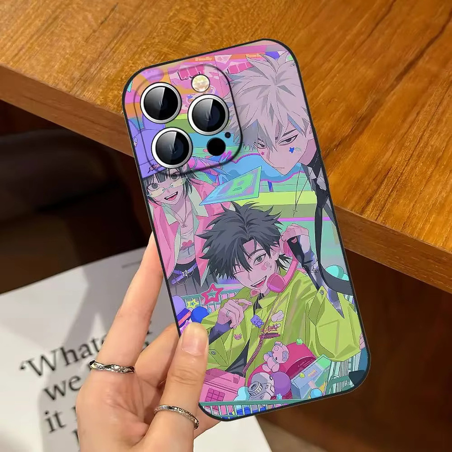 L-Link Anime Click Slim Stoßfeste Handyhülle für iPhone 11 bis iPhone 17 in Schwarz - Bild 5