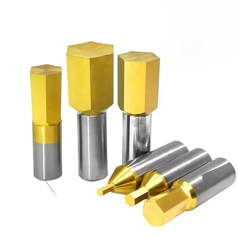 CT08 HSS-Tin Rotary Broaching Tool Stanzschneider mit 8 mm Schaft und Innensechskant für Stahl in Gold - Bild 4