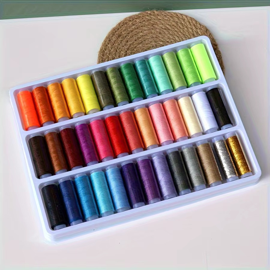 Hochfestes Polyester-Nähgarn in Mehrfarben für DIY-Nähen und Basteln - Bild 3