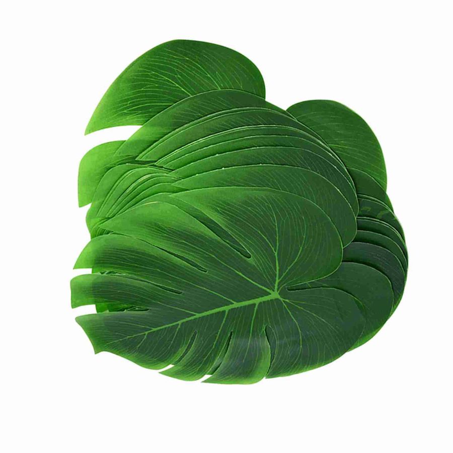 12 Stück mfySpace Platzset Monstera Blatt in Grün als Tischläufer und Besteckmatte - Bild 4