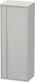 Duravit Ketho Hochschrank in Betongrau Matt mit Glastüren, B/T/H: 50 x 36 x 132 cm - Bild 1