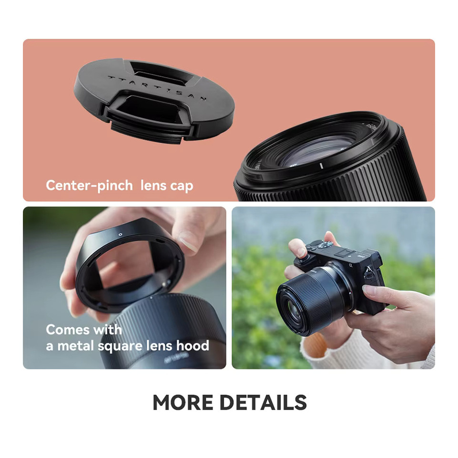 TTArtisan AF 56mm F1.8 Kameraobjektiv für Porträtfotografie, Sony E Anschluss, Schwarz - Bild 3