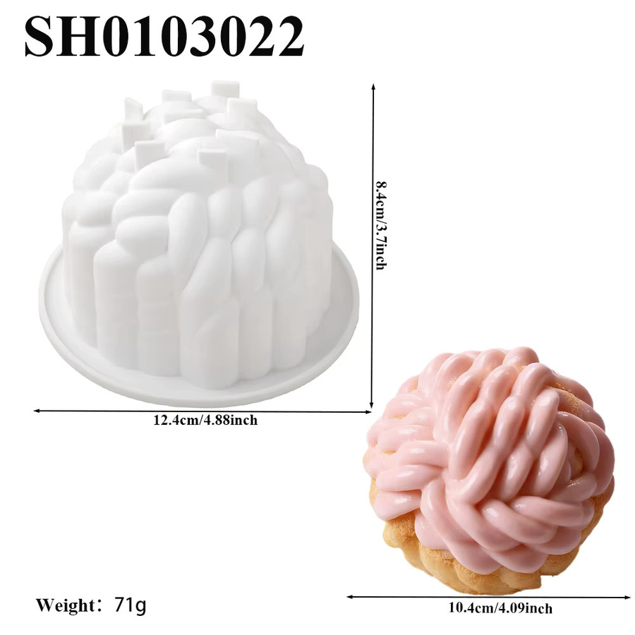 SHENHONG Silikon Muschelformen für Dessert und Schokolade, 15-fach stapelbar - Bild 3
