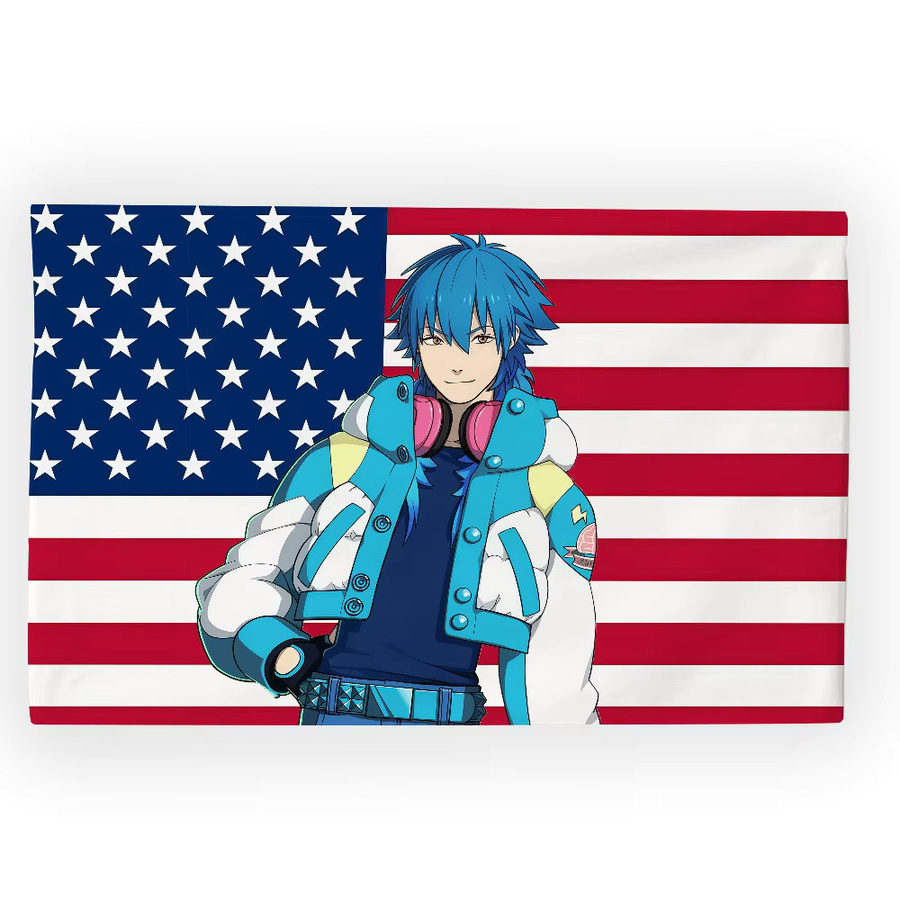 D-DRAMAtical Murder Aoba Seragaki Flagge von Warner Bros. in Multicolour als Wandkunst und Banner zur Dekoration, B: 60,0 cm, H: 40,0 cm - Bild 6