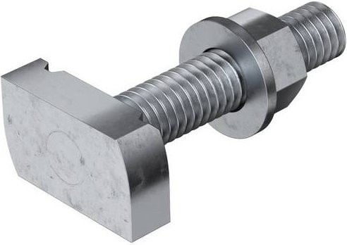 OBO Bettermann Hammerkopfschraube MS41HB M12x60 ZL 1148338 aus Stahl, Farbe: Silber, 25 Stück - Bild 1