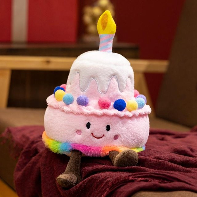 Yiran toy Erdbeerkuchen Plüschtier, Stofftier, Bunt / Mehrfarbig - Bild 1