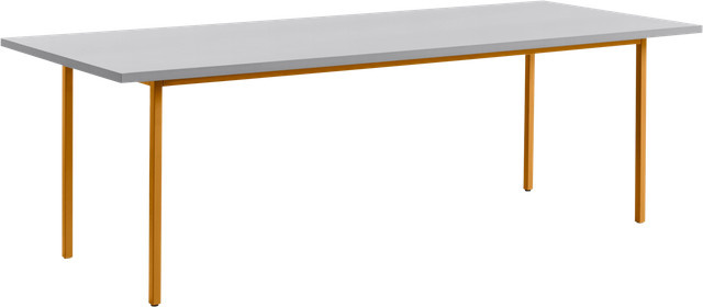 HAY Two Colour Rechteckiger Tisch in Grau aus MDF und Metall - Bild 1