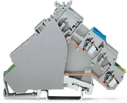 WAGO 280-578 Aktorenklemme 6mm Zugfeder in Grau, 20 Stück - Bild 1