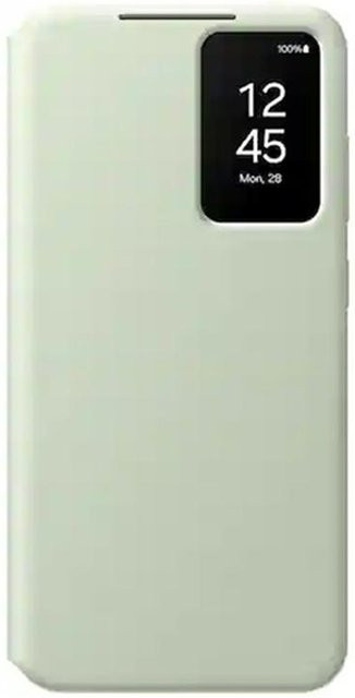 Samsung Smart View Wallet Flip Case für Galaxy S24 und S24+ SM-S921B SM-S926B in Hellgrün - Bild 1
