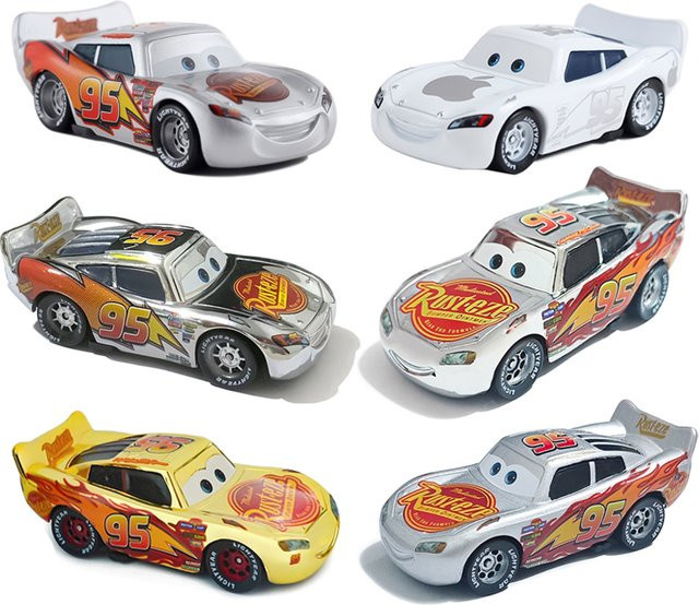 TAKARA TOMY Disney Pixar Cars Lightning McQueen Modellauto, 1:55, Metall - Bild 1