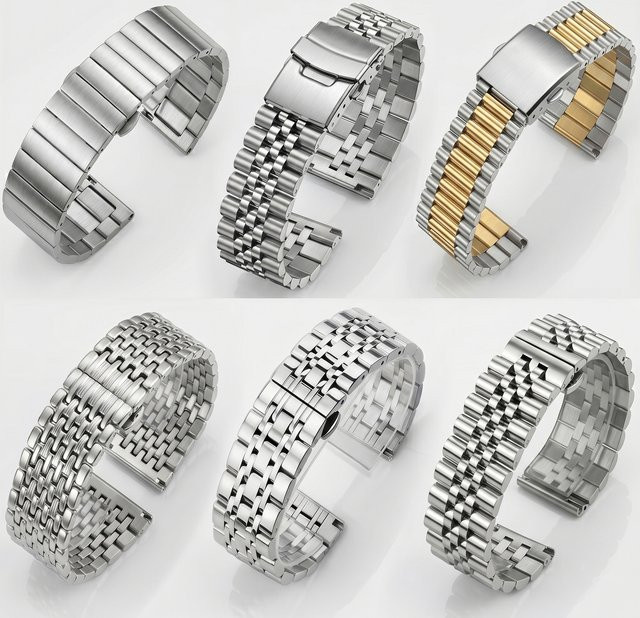 ChronoLink Uhrenarmband Edelstahl, silver, Unisex - Bild 1