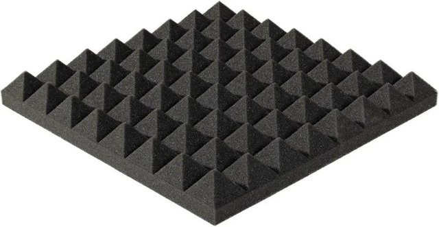Softpur Akupur Pyramidenschaum Dunkelgrau B/T/H: 40 x 40 x 5 cm - Bild 1