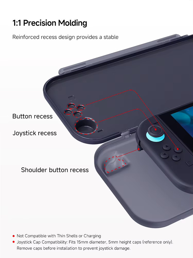 MOBAPAD B1 Ultradünne Hartschale für NS2 Gamepad, Schutzhülle für Nintendo Switch 2 Controller in Blau und Weiß - Bild 3