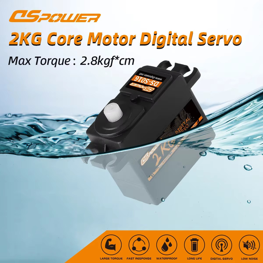 Dspower Digital Core Servomotor wasserdicht für RC Auto Hubschrauber Flugzeug - Bild 2