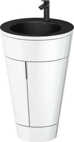 Duravit Waschtischunterschrank Starck 1 c-bonded Set in Schwarz, B/T/H: 56 x 60,5 x 86,4 cm - Bild 1