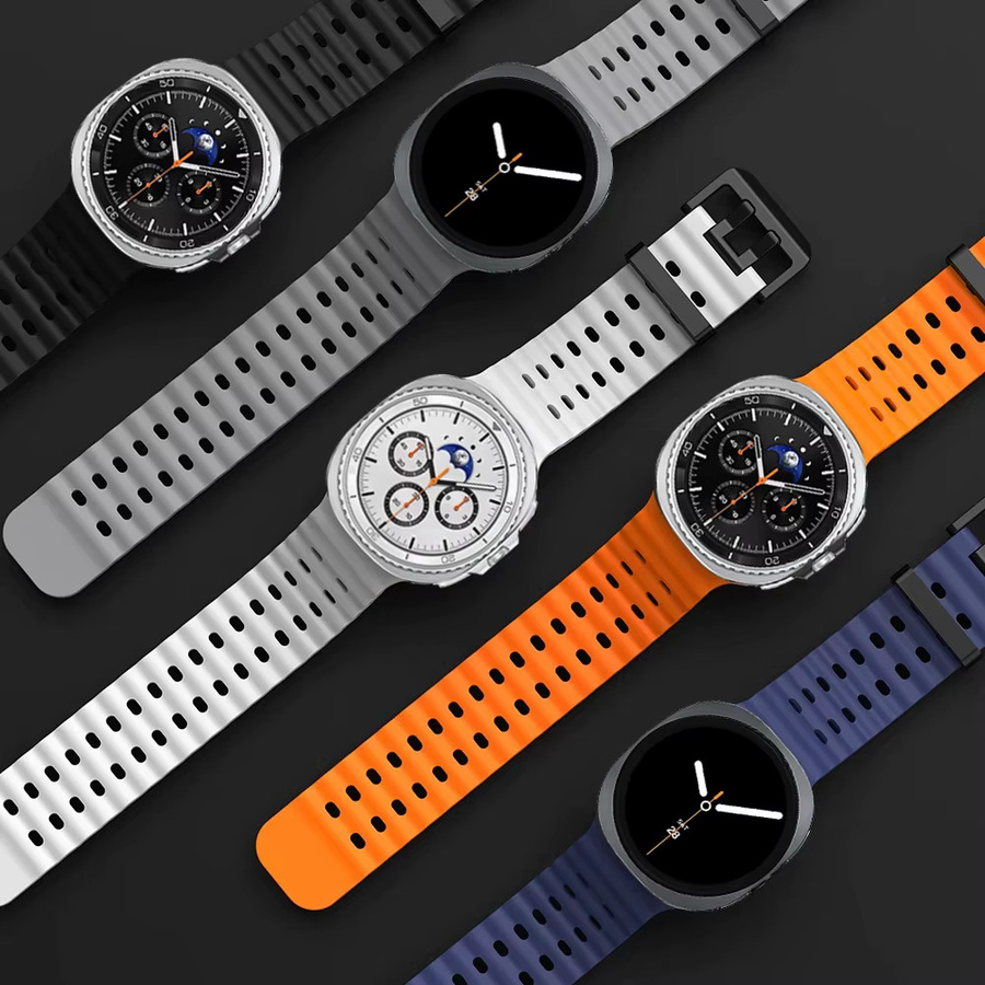 Samsung Uhrenarmband Silikon, Sport, Schwarz, Galaxy Watch 8 Classic - Bild 3