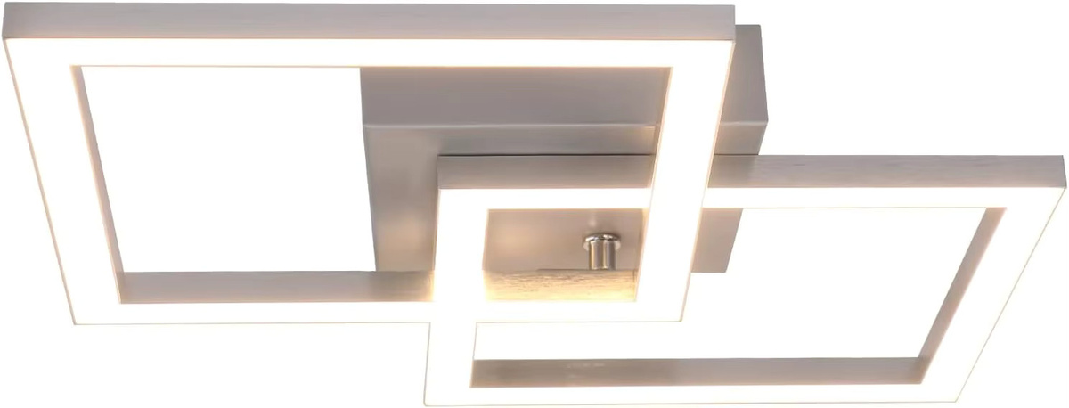 Nettlife LED Deckenlampe Modern Eckig in Silber mit Warmweißem Licht 24W - Bild 3