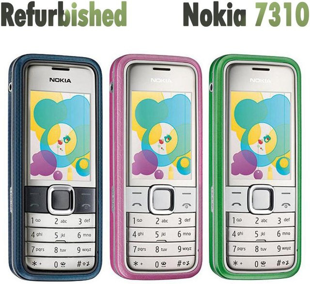 Generalüberholtes Nokia 7310 Supernova 2G Mobiltelefon in Rosa mit 2MP Kamera und 1 SIM-Slot - Bild 1