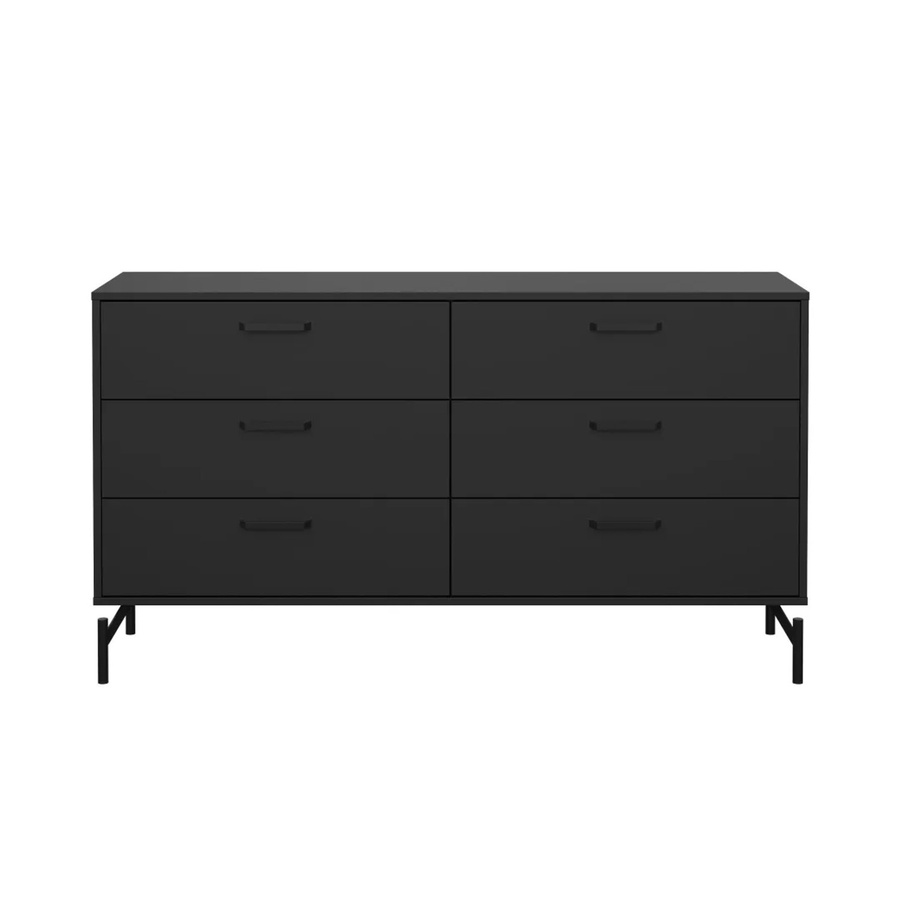 ebuy24 Dana Kommode mit 6 Schubladen in Schwarz Matt - Bild 2