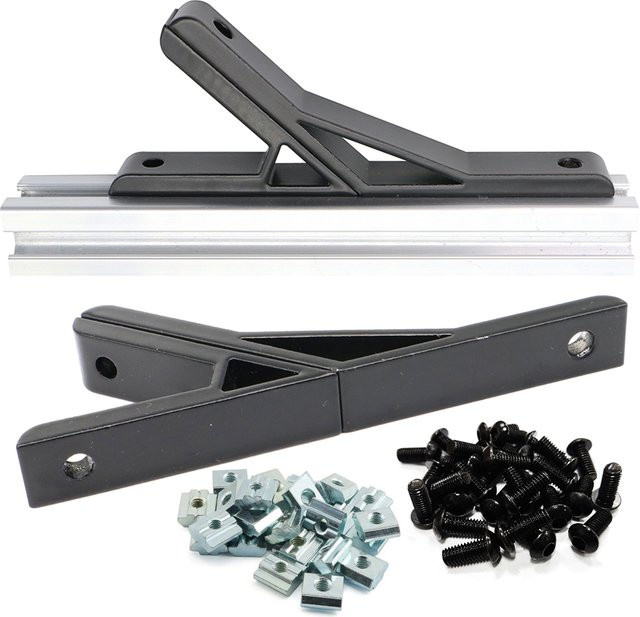 8 Stück BLCCLOY 45 Grad Winkelhalterung aus Aluminium für 20er Serie Aluminium-Extrusion T-Nut und V-Nut Profile in Silber und Schwarz - Bild 1