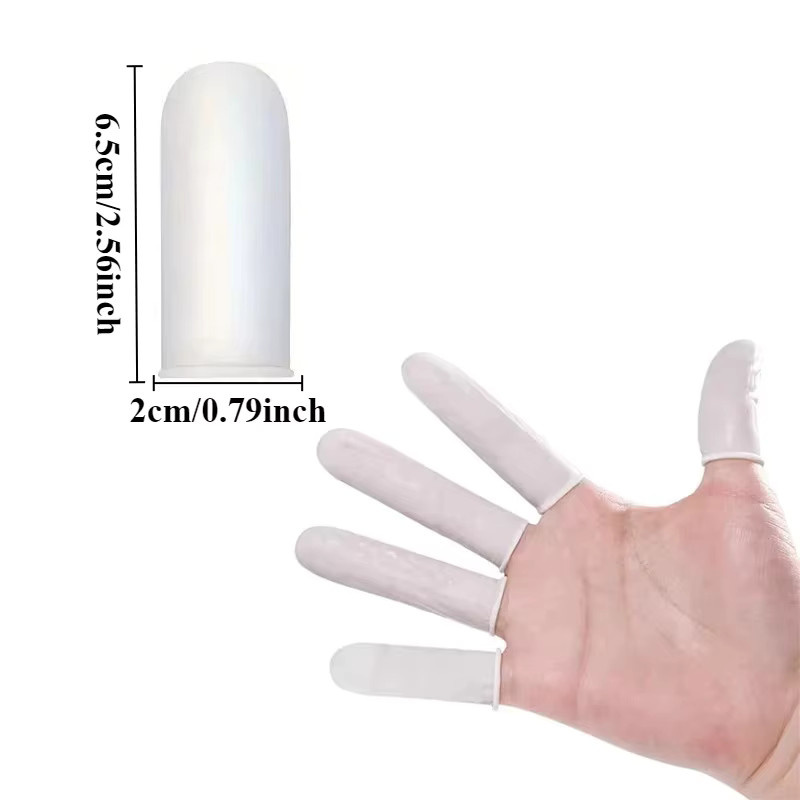 200 Stück Einweg Latex Fingerlinge, Farbe - Bild 3
