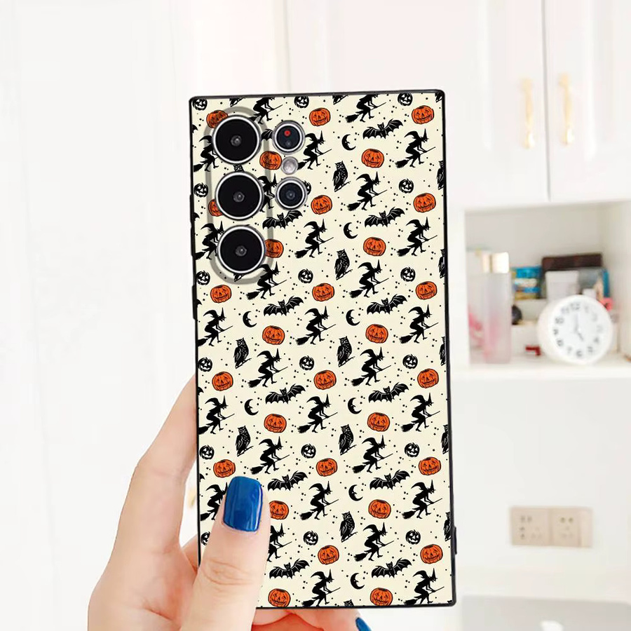 Kawaii Halloween Handyhülle für Samsung Galaxy S25 S24 S23 S22 S21 S20 Ultra Plus 5G, Frosted Soft Case, Mehrfarbig - Bild 3