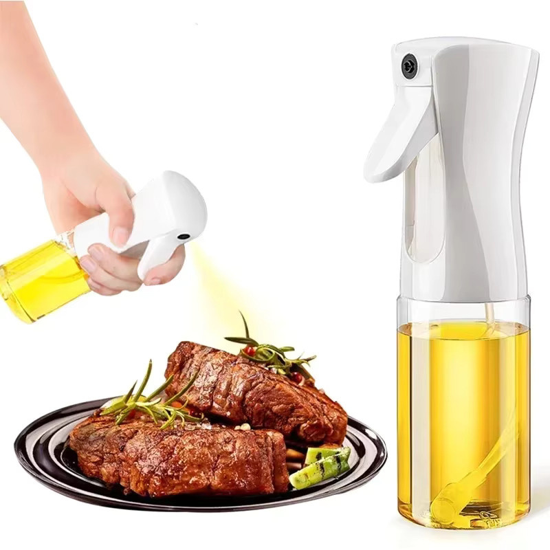 DUTRIEUX Ölsprüher aus Glas in Weiß für den Haushalt als Küchen-Ölzerstäuber mit Hochdruck-Dauerspray zum Backen, Grillen und Braten - Bild 5