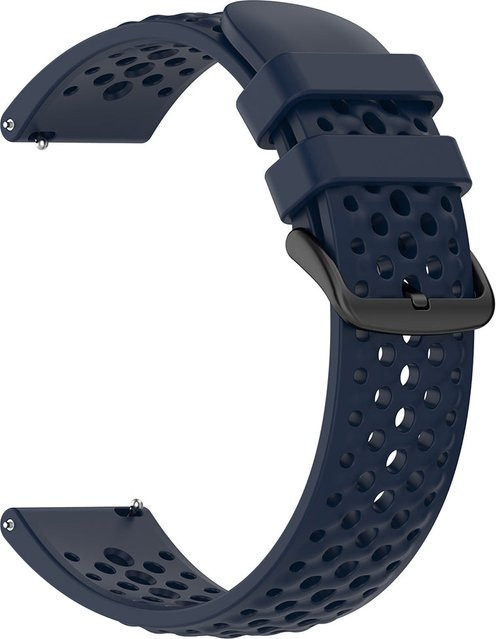 Techsuit Uhrenarmband Silikon, 22mm, Marineblau, Unisex - Bild 1