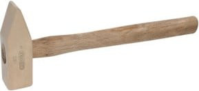 KS Tools BRONZEplus Setzhammer aus Messing mit Hickorystiel, Farbe: Beige - Bild 1