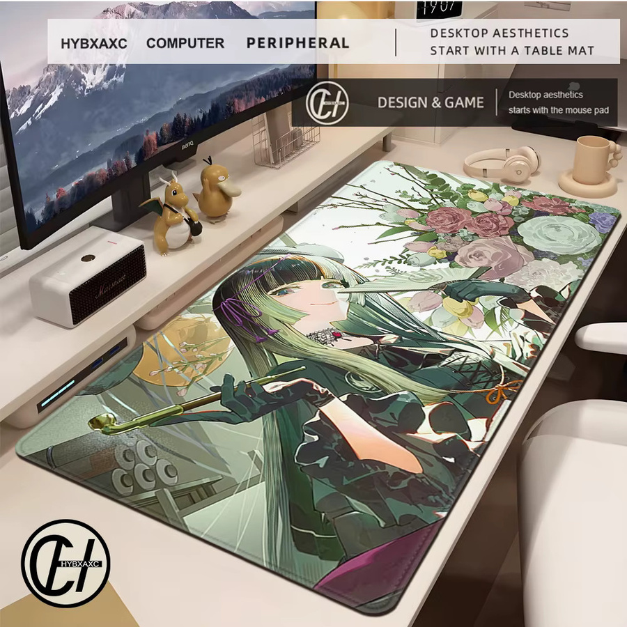 HYBXAXC Anime Mauspad Hololive Juufuutei Raden Multicolour rutschfestes Gaming Mauspad für PC und Tastatur - Bild 2