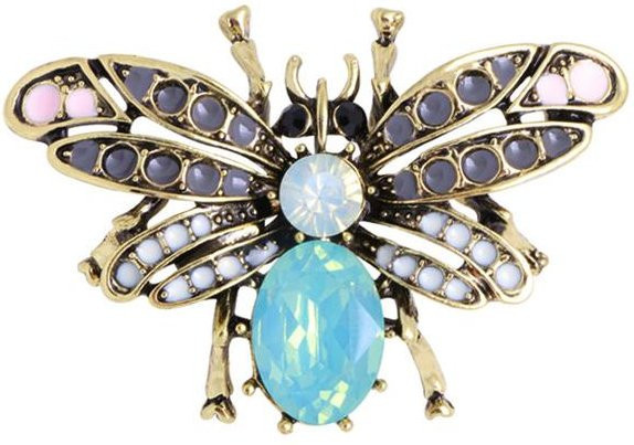 YIRAN Jewelry Insektenbrosche, Strasssteine, Kristallnadel, Damen - Bild 1