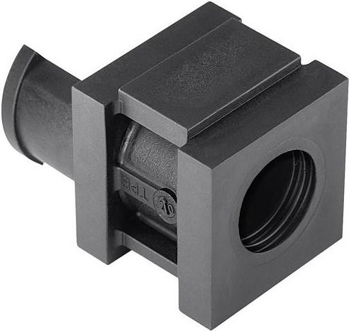 HellermannTyton Einfachtülle VP-S_12-13 aus halogenfreiem Kunststoff in Schwarz, 20 Stück - Bild 1