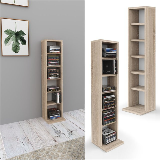 VICCO Wandregal Sonoma in Beige als CD DVD und Bücherregal für Büro und Wohnzimmer - Bild 1