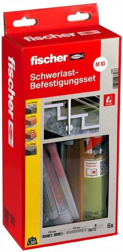 Fischer 300 T SBS Schwerlast-Befestigungsset M10 mit Ankerstange und Epoxy - Bild 2