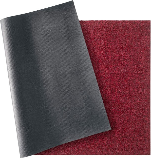 wash+dry by Kleen-Tex Fußmatte rot rutschhemmend rechteckig aus Polyamid und Gummi - Bild 1