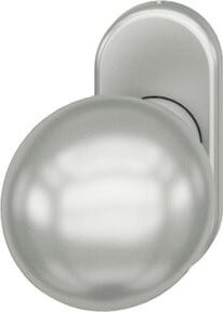 FSB Rahmentür-Knopf 07 0802 aus Aluminium in Silber, 4-Kant, 8mm fest/drehbar - Bild 1