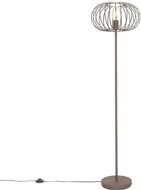 QAZQA Design Stehleuchte Johanna aus Stahl in Rostbraun, dimmbar, E27 - Bild 1