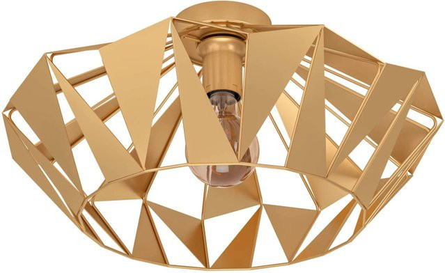 Eglo Deckenleuchte Carlton 1-flammig Goldfarben E27 Retro-Chic aus Metall - Bild 1