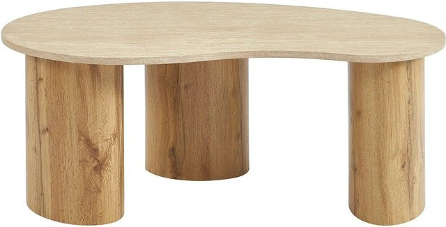 Couchtisch Alozya von Vente-unique in Beige, rechteckiges Design aus MDF, Breite: 120 cm, Tiefe: 60 cm, Höhe: 45 cm - Bild 1
