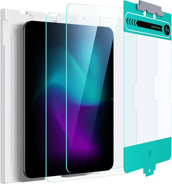 ESR Schutzfolie aus gehärtetem Glas für Apple iPad Pro 13 (2024), transparent, 2er-Set mit Vollverklebung - Bild 1