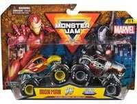 Spin Master Marvel Monster Jam 2er-Pack Die-Cast Spielfahrzeuge Iron Man vs. War Machine im Maßstab 1:64 - Bild 1