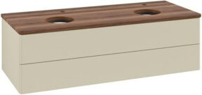 V&B Waschtischunterschrank Antao mit Beleuchtung, Farbe: Weiss, B/T/H: 120 x 50 x 50 cm - Bild 1