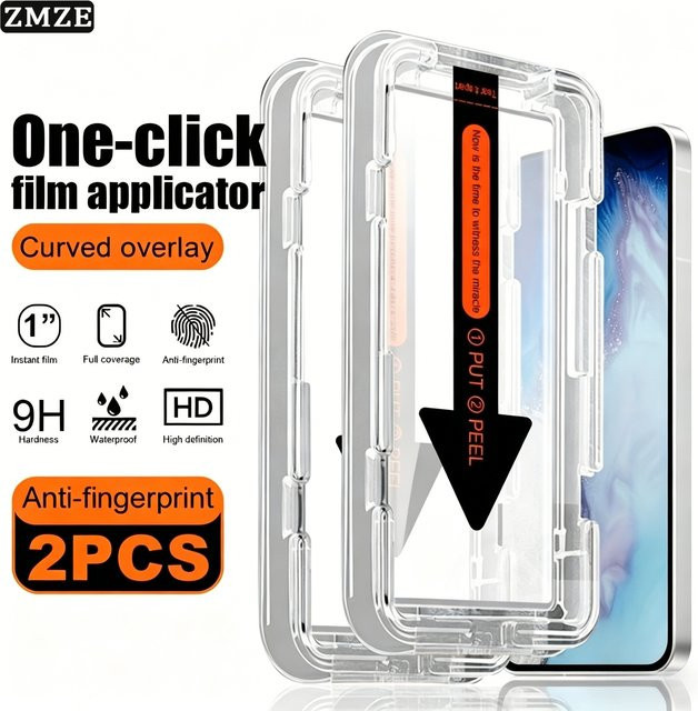 2 Stück Xiaomi Redmi Note 13 Pro 14 15 Pro Plus HD-Displayschutzfolien, transparent, kratzfest und staubfrei für eine einfache Installation - Bild 1