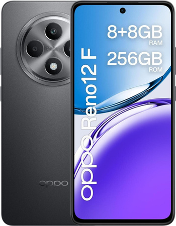 OPPO Reno12 F 4G Smartphone 16,9 cm (6,67 Zoll), 8 GB RAM, 256 GB Speicher, 50 MP Kamera, Android 14, Grau