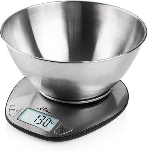 Dori Digitale Küchenwaage aus Edelstahl in Weiß und Silber mit Digitalanzeige, Tragkraft 5 kg - Bild 1