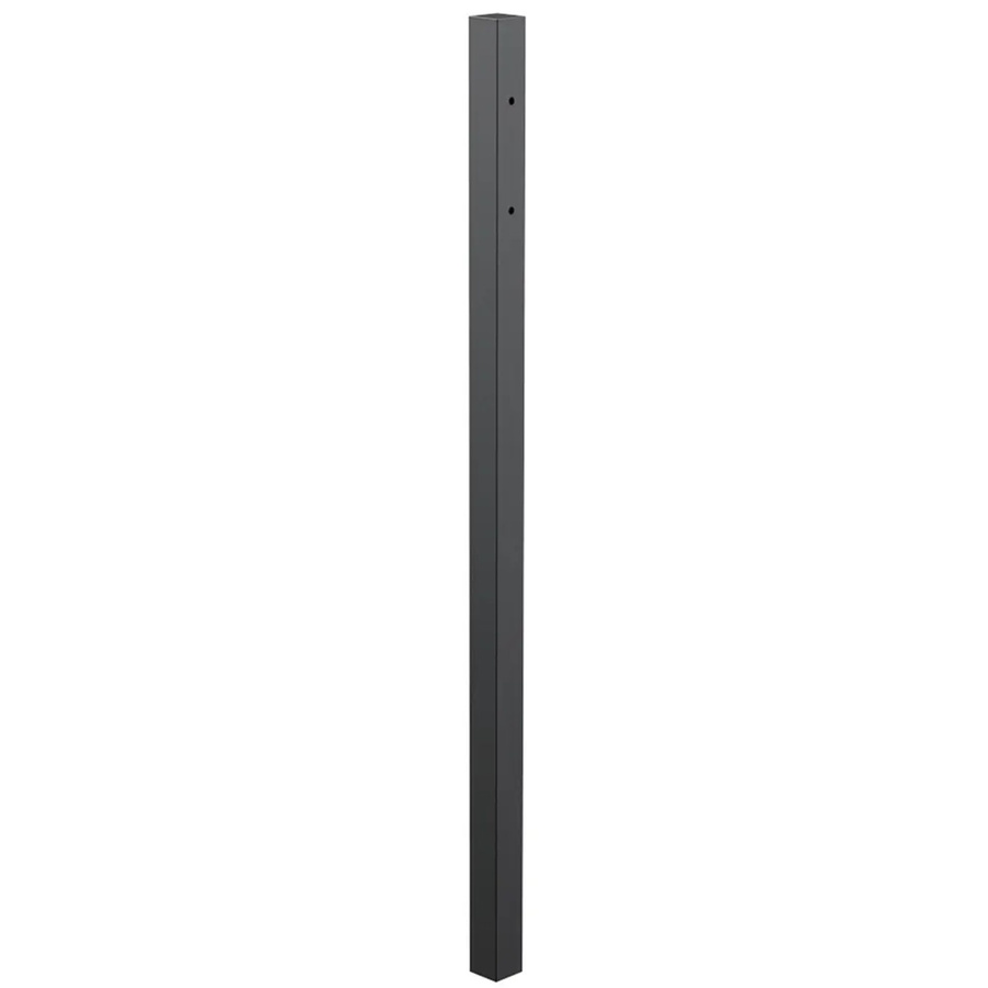 DEMMELHUBER Anschlagpfosten CHAUSSEE CIRCLE für AluEinzeltor aus Aluminium, Kunststoffbeschichtet, Anthrazit, Höhe: 170 cm, Durchmesser: 6 cm - Bild 2
