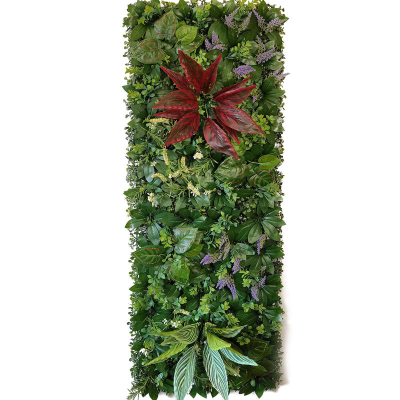 AISHANGFANSI Kunstgras Wandpaneel mit Moos und Pflanzen in Grün, B: 40 cm, H: 120 cm, ideal für Outdoor und Indoor zur Garten- oder Hochzeitsdekoration - Bild 2