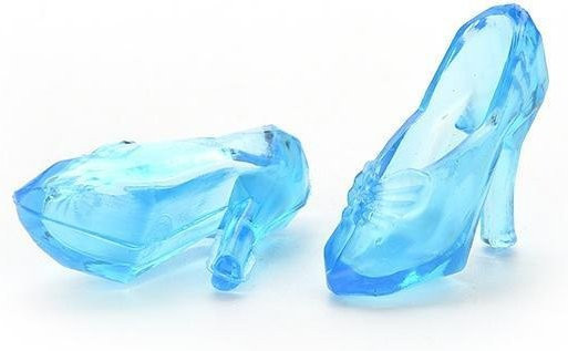 Barbie Kristallschuhe High Heels Puppenschuhe, 1 Paar, blau - Bild 1